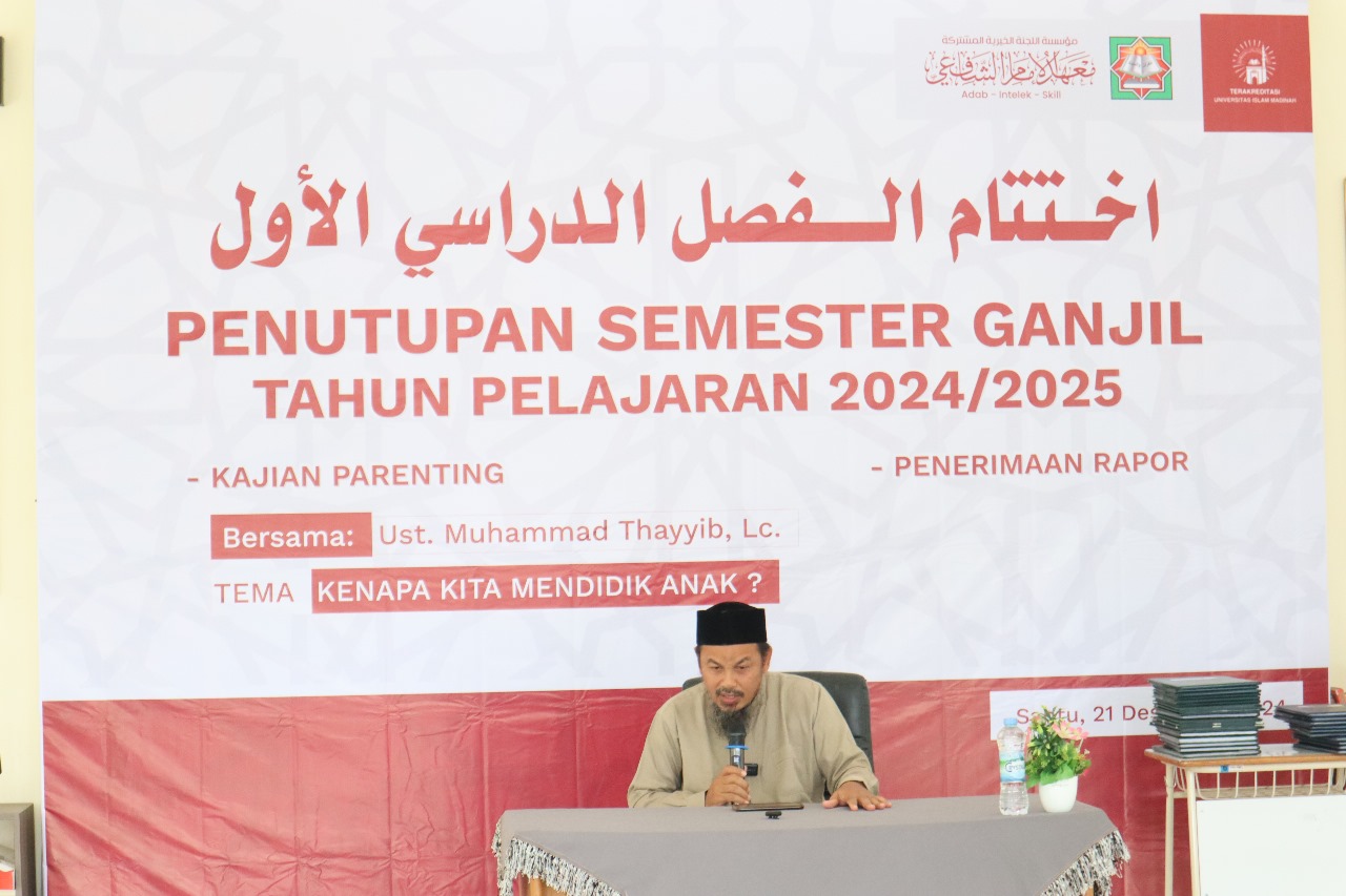 Pesantren Imam Syafi'i Gelar Penutupan Semester Ganjil dengan Parenting Bersama Ustadz Muhammad Thaib, Lc. MA